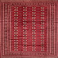 thumbnail image 1 of Ahgly Company Indoor Square Traditional Cherry Red Southwestern Area Rugs, 8' Square, 1 of 6