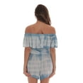thumbnail image 3 of Riviera Sun Rayon Crepe Tie Dye Romper (Blue, Medium), 3 of 3