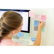 Post-it Recycled Super Sticky Notes, 3 in x 3 in, Wanderlust Pastels , 6 Pads
