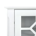 thumbnail image 4 of Homcom Sideboard Buffet Cabinet, Kitchen Storage, Glass Door Accent Cabinet with Adjustable Shelves, White, 4 of 9