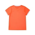 thumbnail image 6 of Eandarui Kids Boys Soccer Jersey Sports Shirt Short Sleeve T-Shirt Quick Dry Breathable Athletic Tops B Orange XS, 6 of 7