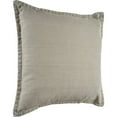 thumbnail image 4 of Ox Bay Wilma Set of 2 Gray Stitch Bordered 24" x 24" Cotton Adult Decorative Throw Pillows, 4 of 8
