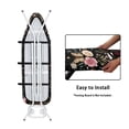 thumbnail image 4 of Kuiaobaty Ironing Board Cover with 3 Adjustable Straps Heat Reflective Full Size Scorch Resistant Covers Replacement Accessories Moon Star Butterfly Rose Pattern Home Decor, 4 of 5