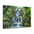 thumbnail image 5 of Waterfall w Maple Trees Kyoto Garden Canvas Wall Art for Home Decor Ready-to-Hang, 5 of 18