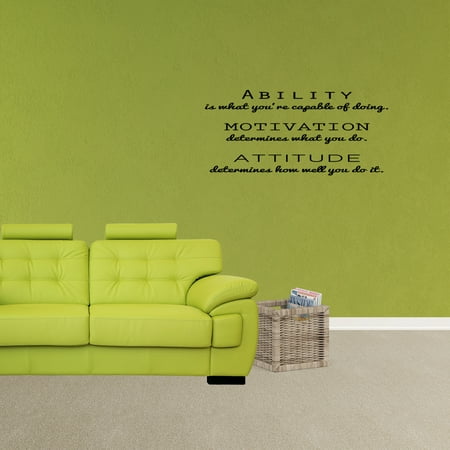 inspirational attitude vinyl wall decal quotes stickers