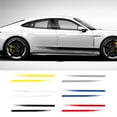 thumbnail image 2 of Pebbuoy 1 Pair Car Side Body Sticker PVC Waterproof UV-resistant Self-adhesive Universal SUV Vehicle Auto Body Decoration Trim Decal Car Exterior Accessories, 2 of 7