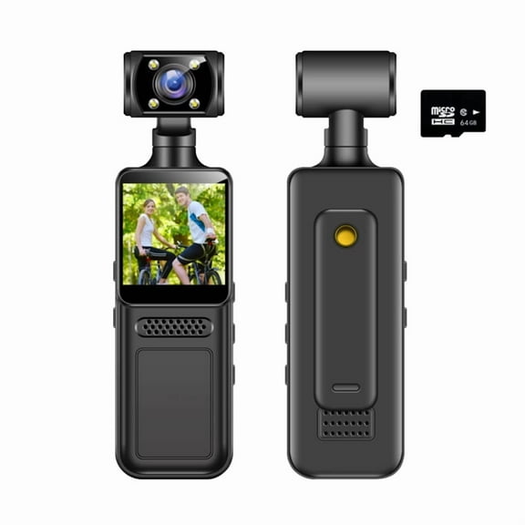 4K Pocket Action Camera HD Sports Camcorder Cam 180°Rotate Mini Wifi Camera Portable Sport Motion Camera 64G