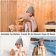 thumbnail image 4 of Gorro de sauna, gorro de fieltro natural plegable, gorro de campana suave y sólido, gorro de baño para baño de vapor seco y caliente, 1 unidad, 4 of 5