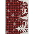 thumbnail image 2 of Addison Rugs Mayfield Premium Machine Washable Transitional Holiday Red Rectangle Rug, 3' x 5', 2 of 7