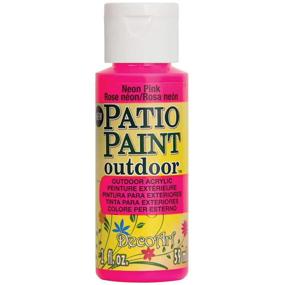 DecoArt Patio Paint, 2 oz., Neon Pink
