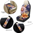 thumbnail image 6 of Xoenoiee Boho Mandala Pattern Car Accessories Set of 5, PU Leather Car Seats Cover Protector, Seatbelt Cover, Auto Armrest Cover Protector for Most Vehicle, SUV, Truck, 6 of 7