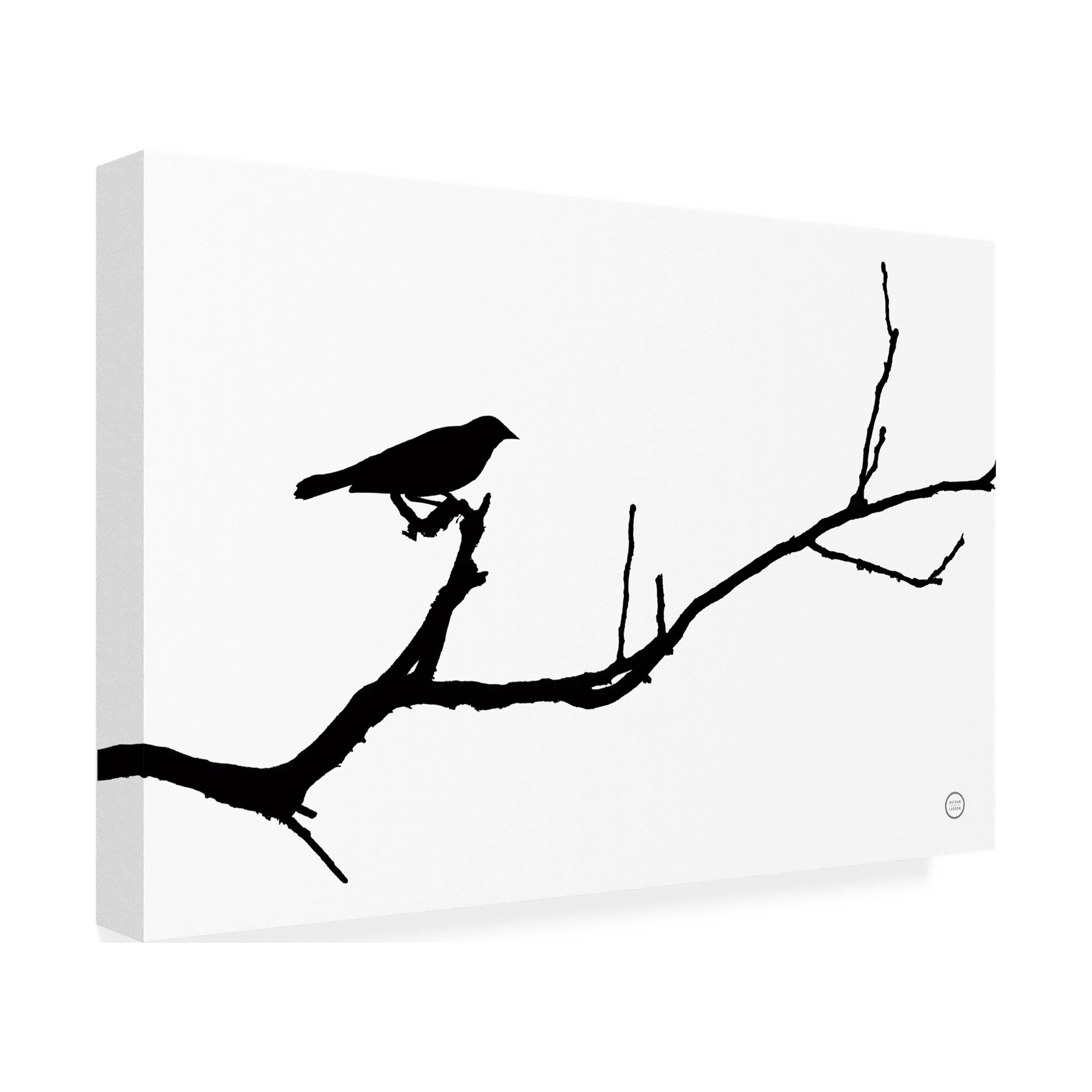 Nathan Larson 'Bird Silhouette' Canvas Art