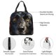 thumbnail image 4 of Disketp Colorful Floral Black Dog Bolsa Térmica para Almuerzo para Hombre y Mujer, Ideal para Trabajo, Senderismo y Picnic, 4 of 8
