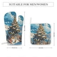thumbnail image 2 of Funny Santa Claus Christmas Oven And Pot Holders Sets, Heat Resistant Pads Kitchen Decor for Cooking Baking BBQ Grilling, Christmas Kitchen Gifts, 2 of 6
