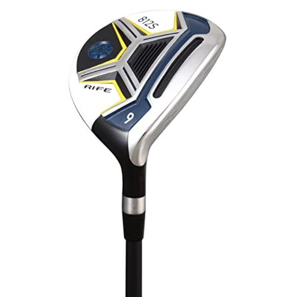 Rife 812s Offset 9 Wood Golf Club, Right Handed Senior Flex with Men's Senior Size Black Pro Velvet Grips