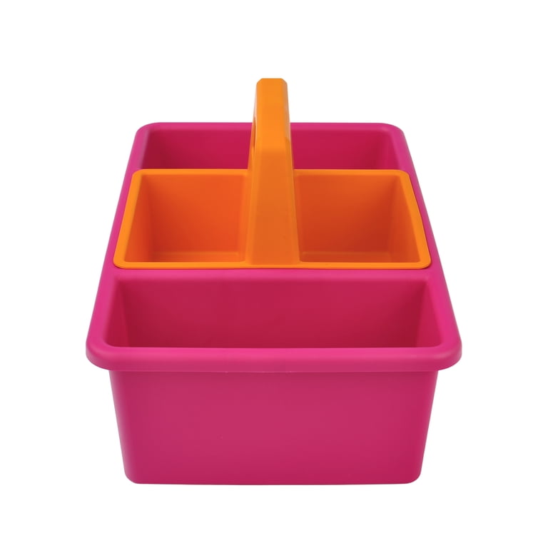 Pen+Gear 2-in-1 Supply Caddy Desk Organizer, Pink/Orange photo 5