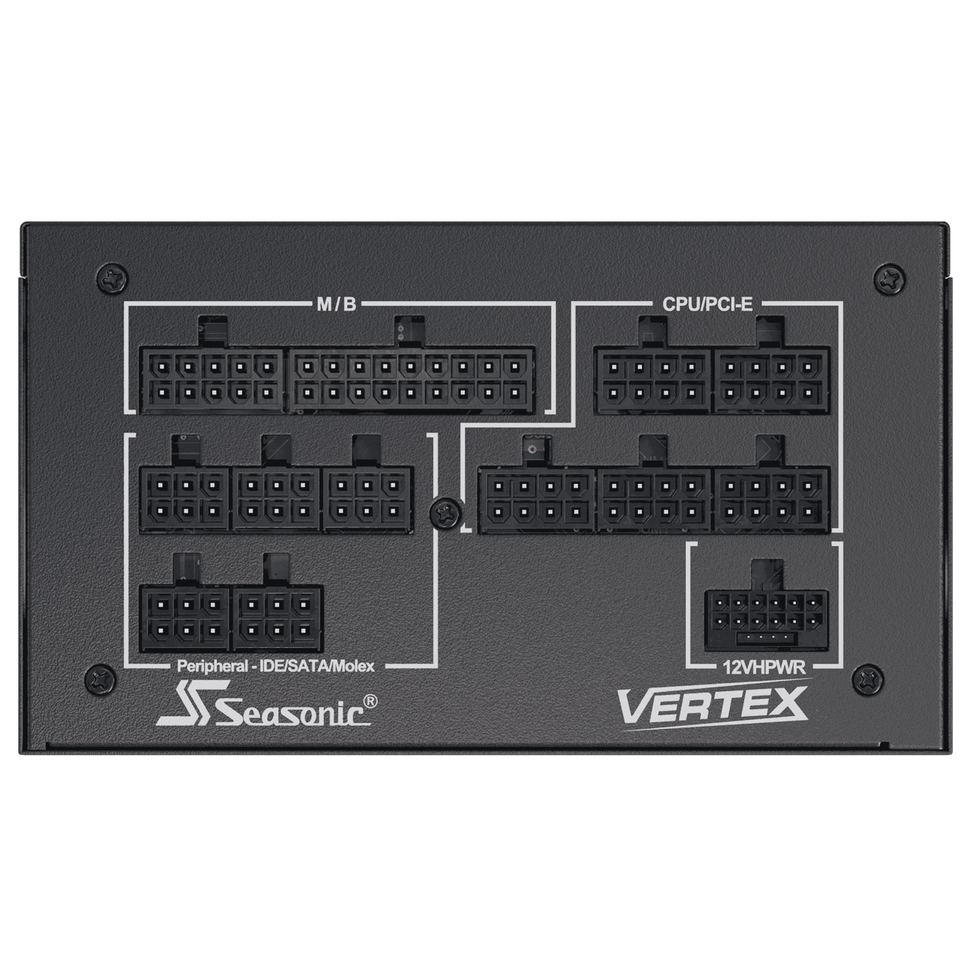 Seasonic VERTEX PX 1200W Power Supply ATX 3.1 PCIe 5.1 (12V-2x6) 12 Years Warranty Cybenetics Platinum A Fully Modular RTX 5090 AMD RX 9000 Ready