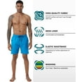 thumbnail image 6 of Taigaofy Mens Swim Trunks Short Quick Dry Sports Shorts with Mesh Lining and Zipper Pockets Blue 38, 6 of 7
