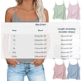 thumbnail image 3 of MOJOGO Womens Cami Tops Striped All Day Wear Tank Top Lighweight Sleeveless Short Shirts Spring Summer Trendy Outfits 2XL, 3 of 8