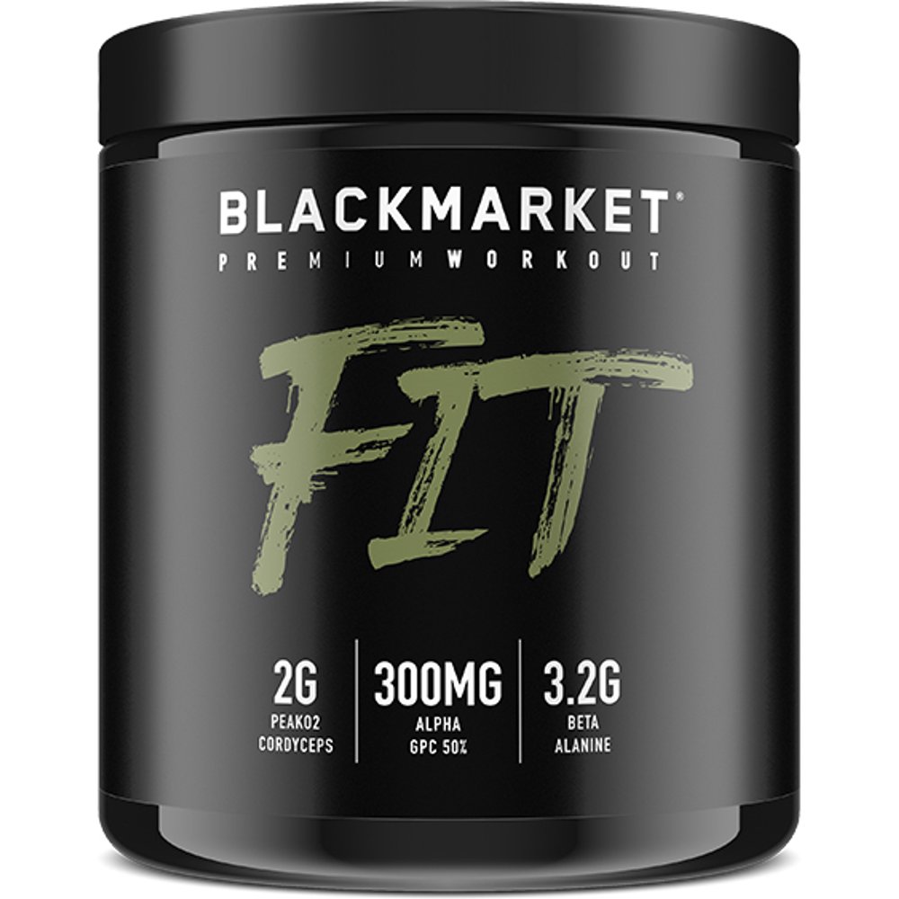 BlackMarket Labs Fit PreWorkout (Juice Box Fruit Punch 30 Servings