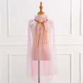thumbnail image 2 of TAIAOJING Kids Lace Cape Toddler Girls Lace Up Cape Party Robe Tulle Princess Cloak Thermal Coat, 2 of 6
