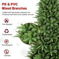 thumbnail image 3 of Makeatree 7.5 ft Pre-Lit Pencil Christmas Tree, Artificial Slim Xmas Tree with 1396 PE & PVC Mixed Branches, 450 LED Lights, 3 of 11