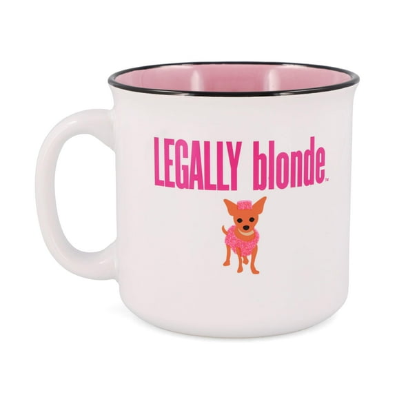 Legally Blonde "Bend and Snap" Ceramic Glitter Camper Mug | Holds 20 Ounces