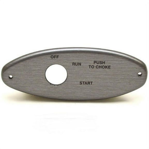 Lund Boat Blank Ignition Panel 2006193 | 5 3/4 x 2 1/4 Inch Gray