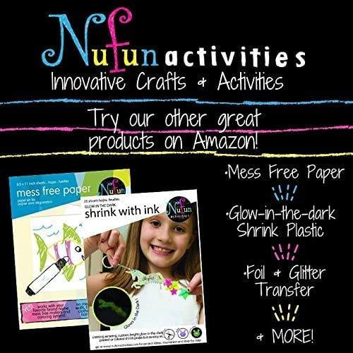 NuFun Activities Inkjet Printable Iron-On Heat Transfer Paper for Wood - 8.5 x 11 inch (5 Sheets)