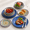 Retro Style, variant on Rustic Gray 12 Piece Unbreakable Dinnerware Set Service for 4