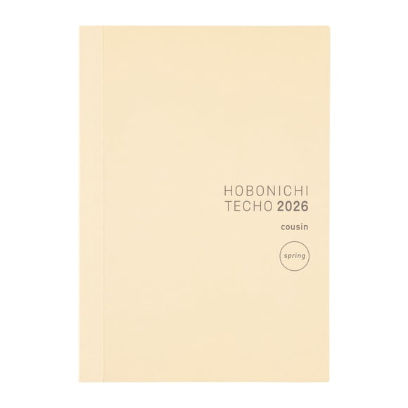 Agenda Hobonichi Techo 2026 Cousin A5 diaria con inicio en abril