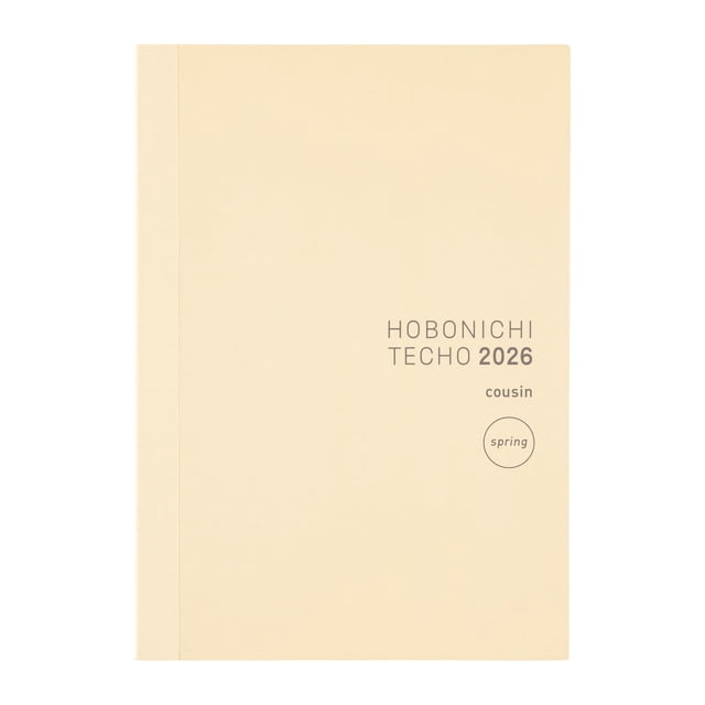 Agenda Hobonichi Techo 2026 Cousin A5 diaria con inicio en abril