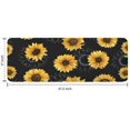 thumbnail image 7 of Black Sunflower Gray Petal Pattern Kitchen Rug Mat,Kitchen Runner Rugs Non Skid Washable,Decorative Kitchen Floor Mats for Kitchen,Sink,Laundry,17"x47.2", 7 of 7