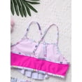 thumbnail image 6 of iEFiEL 2Pcs Girls Bikini Suit Spaghetti Straps Tube Top with Bottom Set Swimwear Beach Bathing Suit,Sizes 2T-10 Colorful 8, 6 of 7