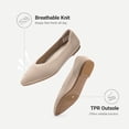 thumbnail image 4 of DREAM PAIRS Women's Pointed Toe Knit Ballet Flats Comfortable Foldable Slip-On Shoes Lightweight Travel-Friendly Walking Flats, 4 of 7