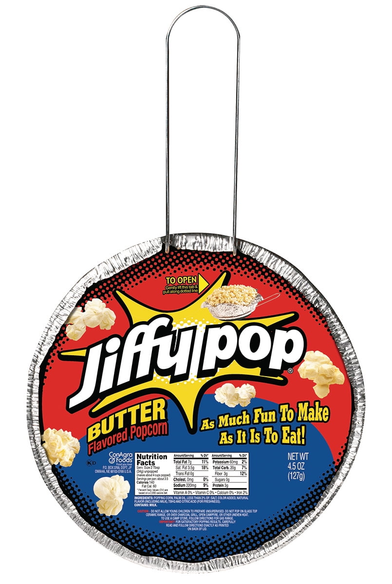 (4 Pack) Jiffy Pop Butter Flavored Popcorn, 4.5 Oz.