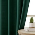 thumbnail image 4 of SIABC-Christmas Hunter Green Valance for Windows, Light Filtering Faux Linen Textured Small Short Valance for Bathroom Laundry Basement, 60Wx14L inch, 1 Piece, 4 of 4