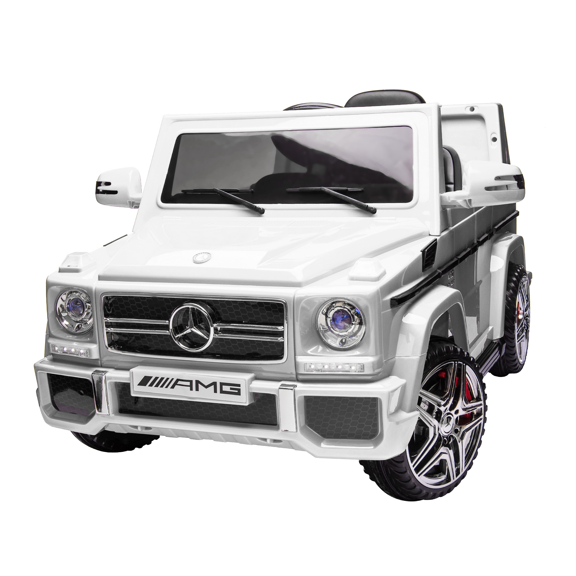 Kepooman 12V Kids Ride on Car, Truck with Remote for Children, White