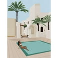 thumbnail image 2 of Urban Road 12x14 Black Modern Framed Museum Art Print Titled - Poolside Paige, 2 of 4