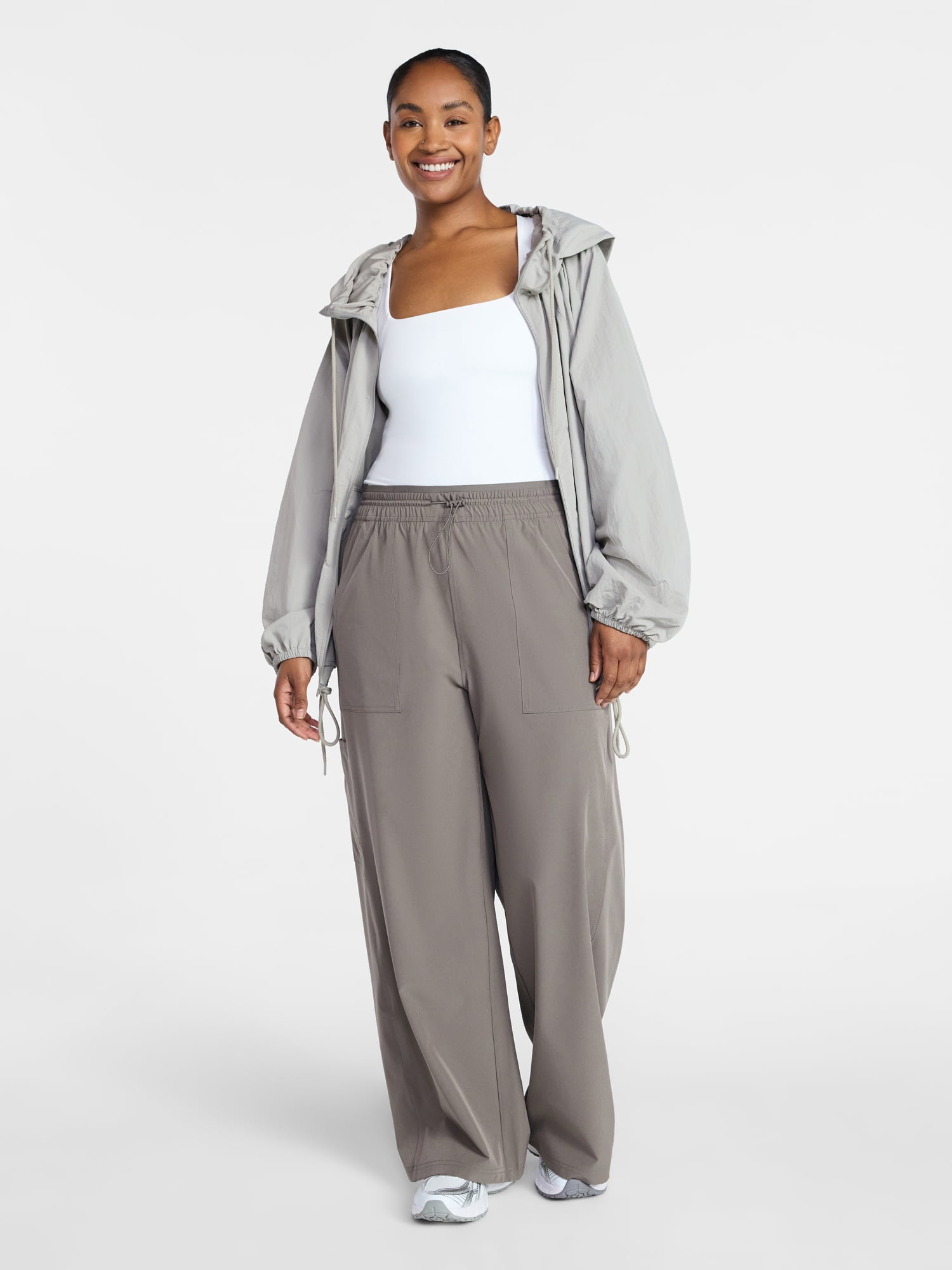 Avia Women's FeatherStretch Woven Wide Leg Pants, Sizes XS-XXXL