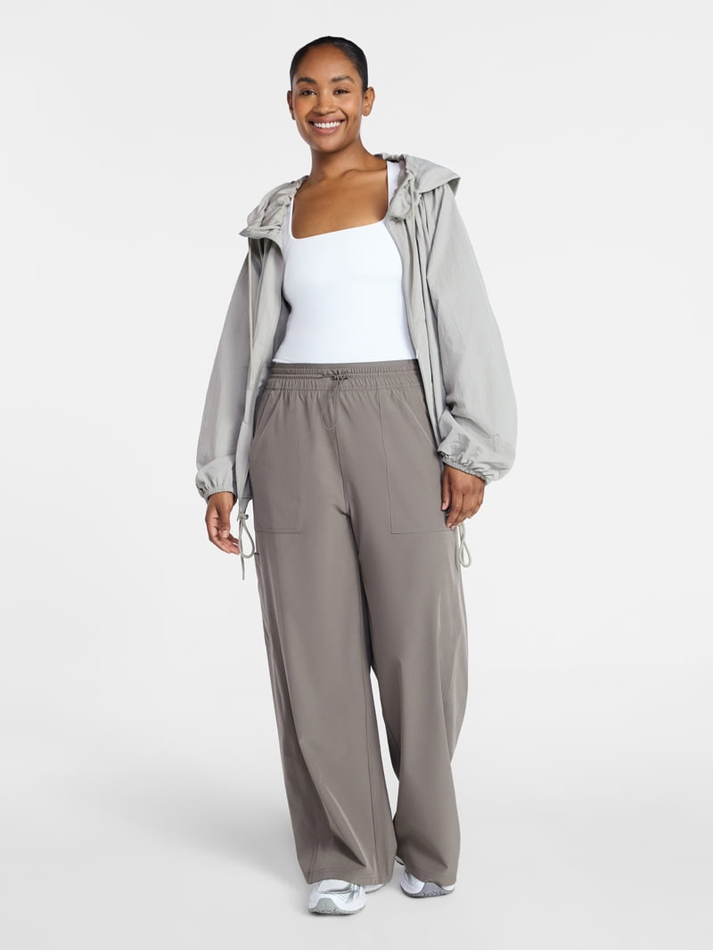 Avia Women's FeatherStretch Woven Wide Leg Pants, Sizes XS-XXXL