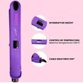 thumbnail image 3 of Plancha De Cabello Timco® 3x Cerámica + Iones Control Frizz Morado, 3 of 6