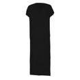 thumbnail image 4 of ZAXARRA Robe Ethnique pour Hommes Manches Courtes Retroussables Couleur Unie Kaftan Col en V, 4 of 9