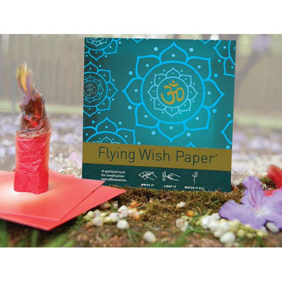 Flying Wish Paper (Golden Om)