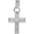 thumbnail image 4 of 14K White Gold Modern Cross Pendant (40 X 20.4) Made In United States k365, 4 of 6