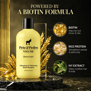 Pete & Pedro VOLUME - Volumizing & Thickening Biotin Shampoo, 8.5 oz.