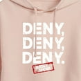 thumbnail image 3 of Jersey Shore - Deny Deny Deny - Juniors Cropped Pullover Hoodie, 3 of 5