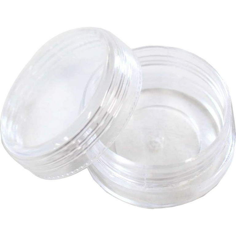 pmw - Farmar 11 - Small Tiny Containers Plastic Clear Boxes with Screw lid  12 ml (Size : 3.5 cm X 4.5 cm) - Pack of 12
