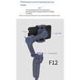 thumbnail image 2 of F12 3- Handheld Gimbal Smartphone Stabilizer Cellphone Selfie Stick for Phone Vlog Anti Shake Video Recording, 2 of 9