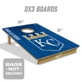 thumbnail image 2 of YouTheFan MLB Kansas City Royals 2' x 3' Cornhole Game No Bags, 2 of 5